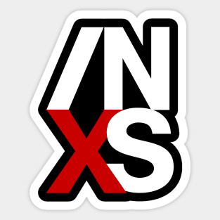 INXS Fan Art Design Sticker